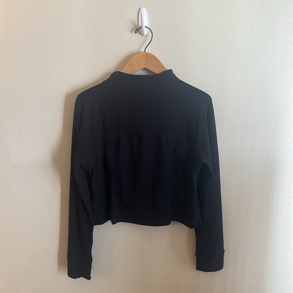 Rae Mode Zip Up Long Sleeve Jacket Black Slightly Cropped Womens Size XL - Picture 6 of 12